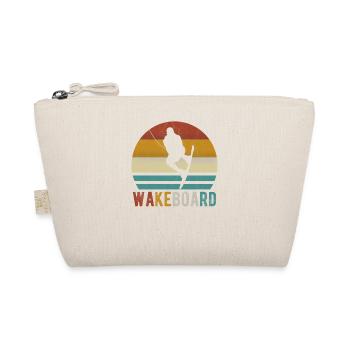 Wakeboard Wakeboarder Wakeboarding Wake retro - Bio-Täschchen - Natur - Vorne