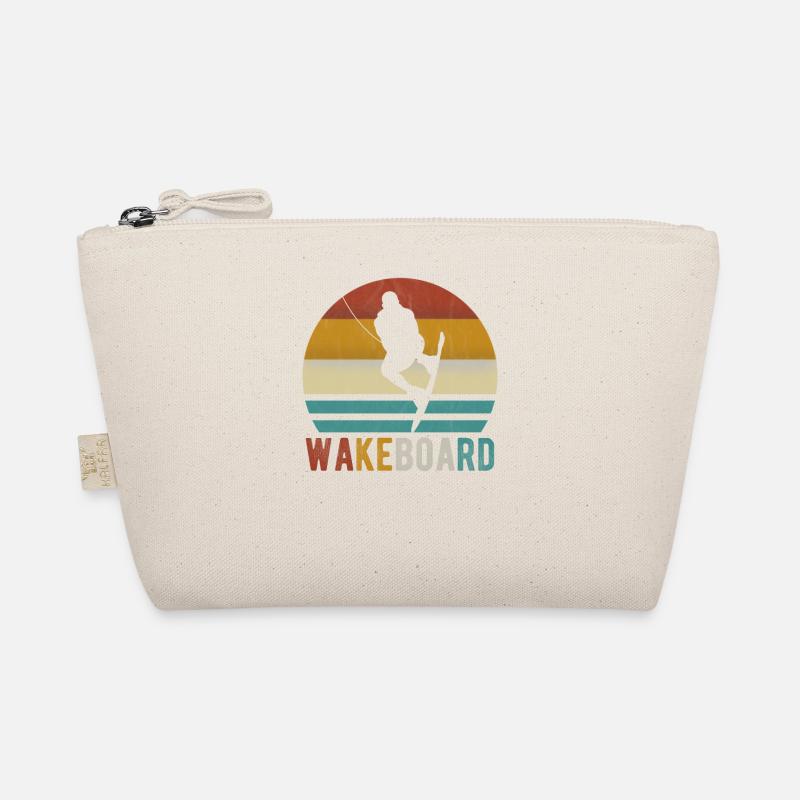 Wakeboard Wakeboarder Wakeboarding Wake retro Bio-Täschchen