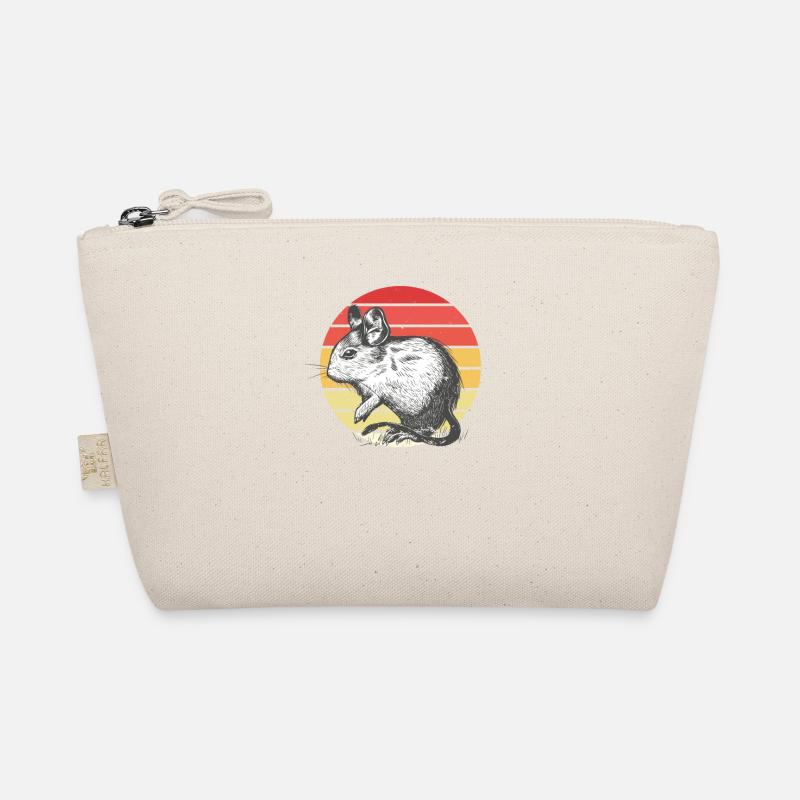 Degu Retro Sunset Rodent Gift Shrub Rat Organic Pouch