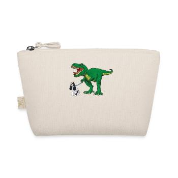 Mignon T Rex Dinosaur Dog Walking Cocker Spaniel Garçon - Trousse biologique - nature - Devant