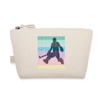 hockey weil ichs kann goal torwart field fun bunt - Bio-Täschchen - Natur - Vorne