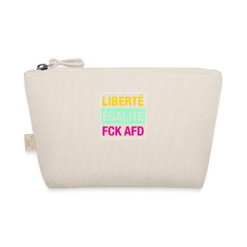 Liberté Égalité FCK AFD Shirt - Bio-Täschchen - Natur - Vorne
