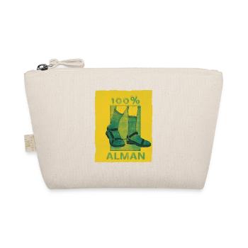 100% Alman Deutscher Malle Malorca Party Outfit - Bio-Täschchen - Natur - Vorne