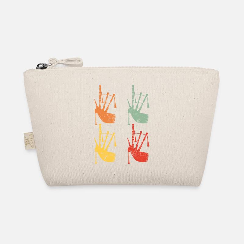 Bagpipe Player Retro Vintage Gift Organic Pouch