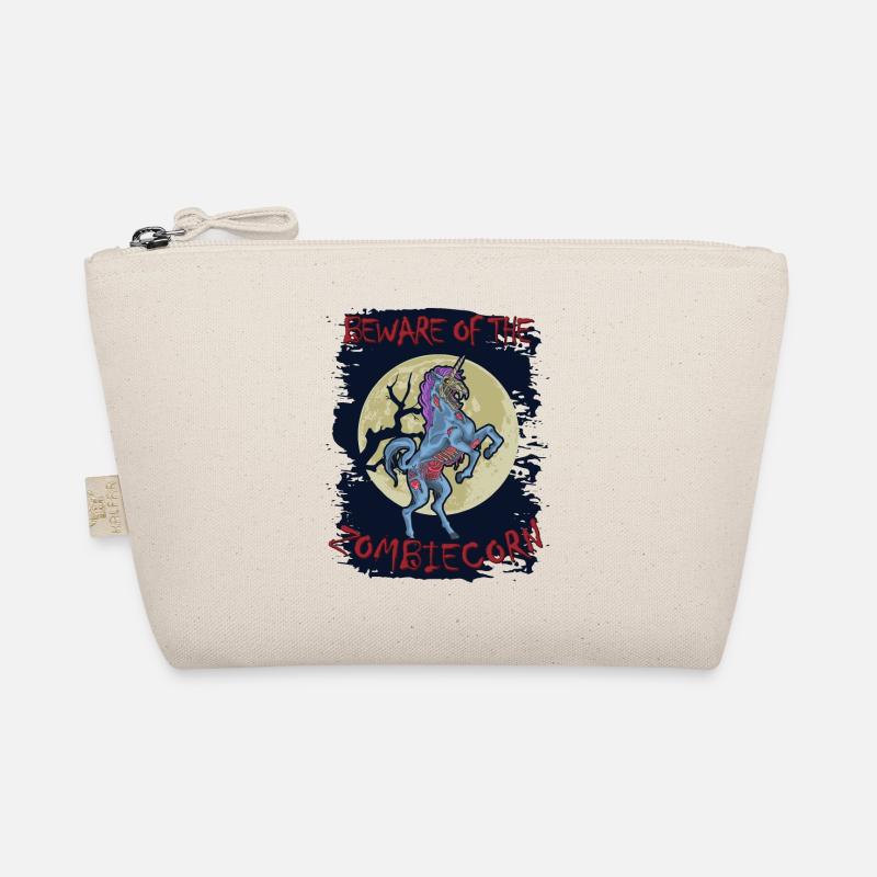 Zombiecorn Beware of the Zombiecorn Zombie Einhorn - Bio-Täschchen - Natur