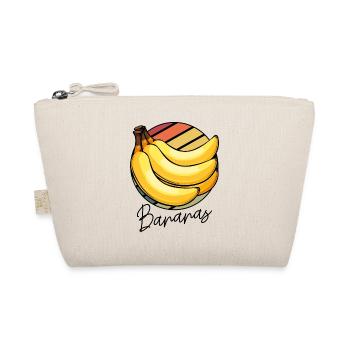 Banane Pop Art Kreis - Bio-Täschchen - Natur - Vorne