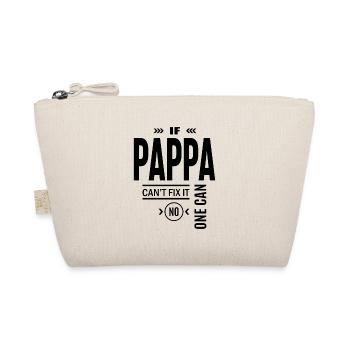 Mens If Pappa Can't Fix It No One Can - Organic Pouch - nature - Front