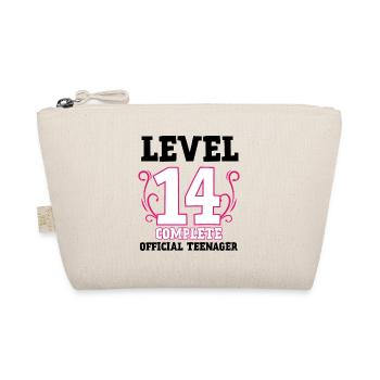 14. Geburtstag 14 Jahre Teenager Geschenk Mädchen - Bio-Täschchen - Natur - Vorne