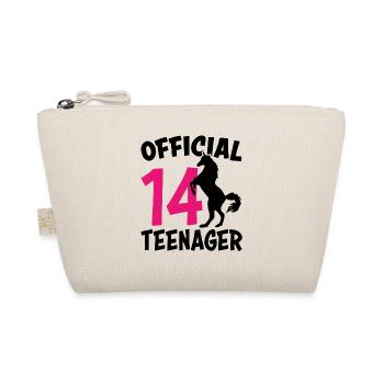 14th birthday 14 years teenager gift girl - Organic Pouch - nature - Front