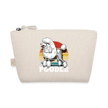 Retro Poodle - Organic Pouch - nature - Front