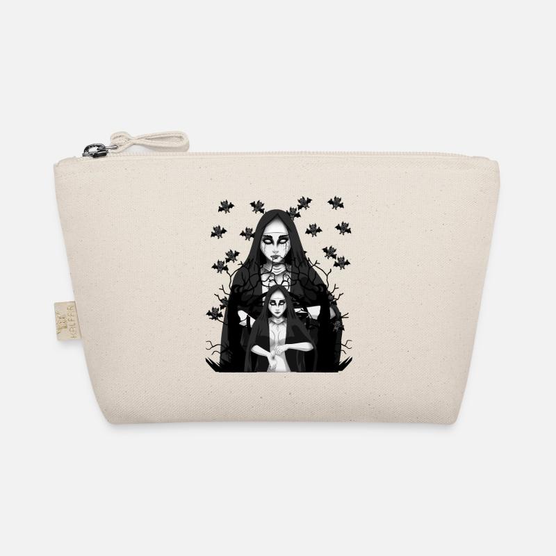 Nonne Dämon Fledermäuse Satanisch Horror Halloween Bio-Täschchen