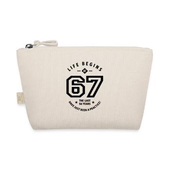 67 Jahre altes Geschenk | Geschenkideen zum 67. Geburtstag - Bio-Täschchen - Natur - Vorne