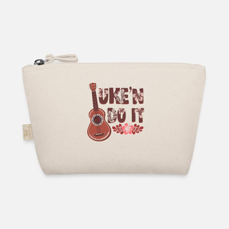 Uke 'n Do It Ukulele Player Hawaiian Musician - Bio-Täschchen - Natur