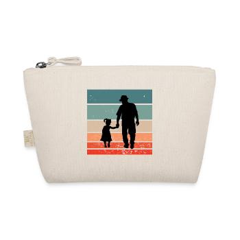 Père fille amour famille famille amour papa - Trousse biologique - nature - Devant
