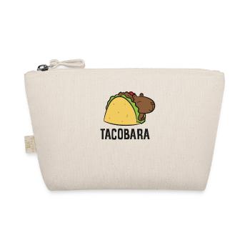 Tacobara Funny Capybara Tacos - Organic Pouch - nature - Front
