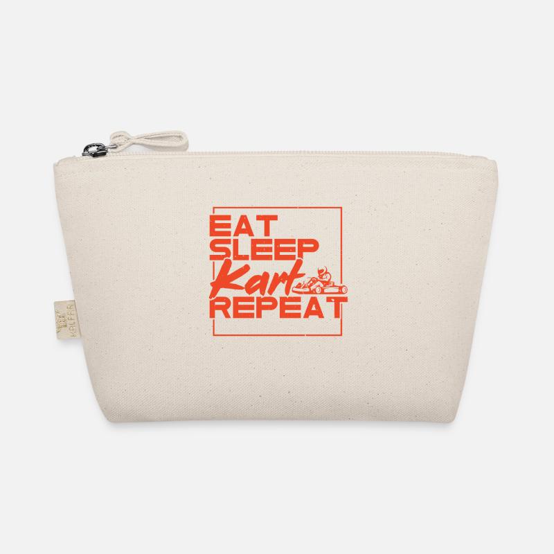 Eat Sleep Kart Repeat Lustige Go-Kart Designs - Bio-Täschchen - Natur