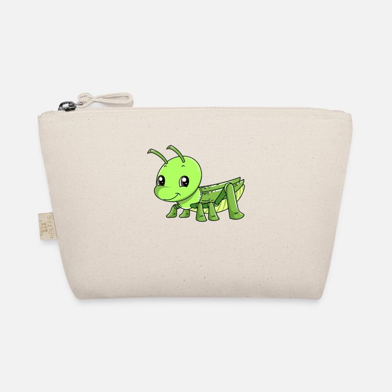 Cute grasshopper design for a grasshopper Organic Pouch