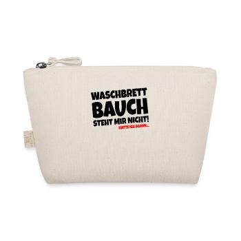 Waschbrettbauch - Bio-Täschchen - Natur - Vorne
