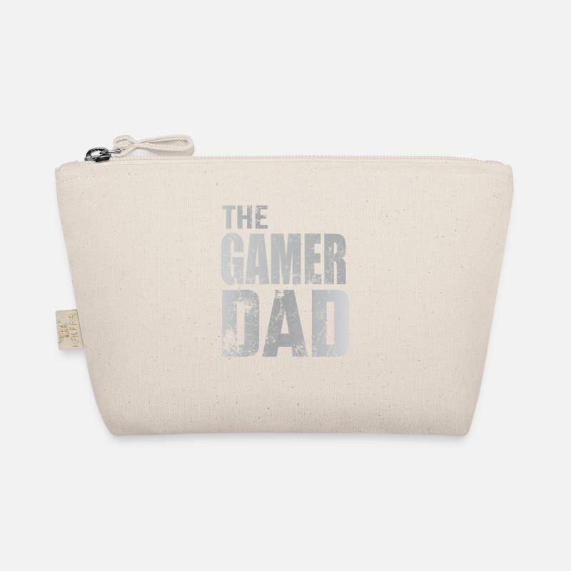 Gamer Dad Gaming Walking Zocken Konsole Geschenk - Bio-Täschchen - Natur