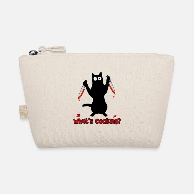 Chat chef avec couteau de cuisine Trousse biologique