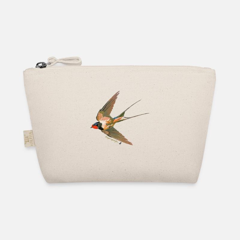 Schwalbe Abbildung mit Inschrift Bio-Täschchen