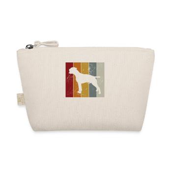 Boxer Hund Hunde Retro Hundesport Geschenk - Bio-Täschchen - Natur - Vorne