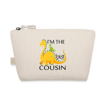 Big Cousin Of The Birthday Boy Dinosaur - Organic Pouch - nature - Front