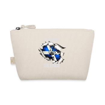 Bagpipes I Destroy Silence BagPiper - Organic Pouch - nature - Front
