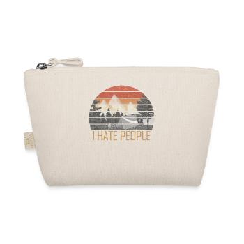 I Hate People I Love Camping Vintage - Organic Pouch - nature - Front