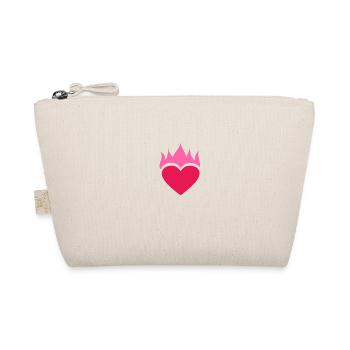 Coeur d'amour chaud flammes cadeau de la saint-valentin - Trousse biologique - nature - Devant