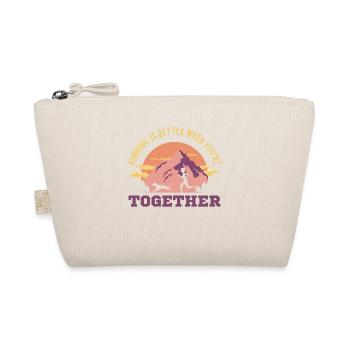 canicross, canicross outdoors, canicross belt - Organic Pouch - nature - Front