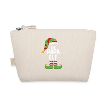 The Papa Elf - Dad Papa Christmas Gift - Bio-Täschchen - Natur - Vorne