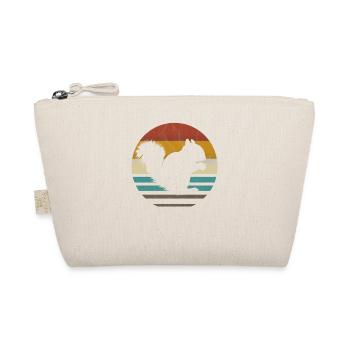 Squirrel with nut Squirrel vintage retro 80s - Organic Pouch - nature - Front