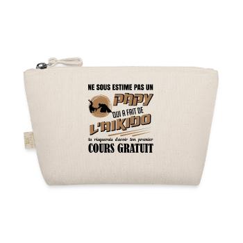 Papy et aikido cours gratuit humour drôle cadeaux - Trousse biologique - nature - Devant