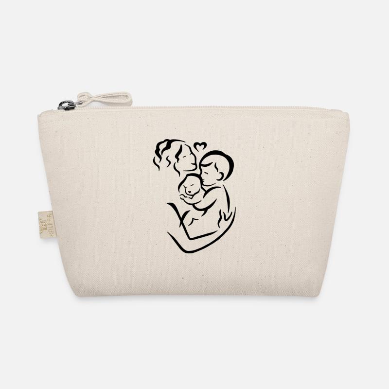 Mutter mit Kindern Bio-Täschchen