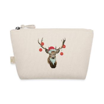 Deer Christmas Shirt Best Gift Deer Fan - Organic Pouch - nature - Front