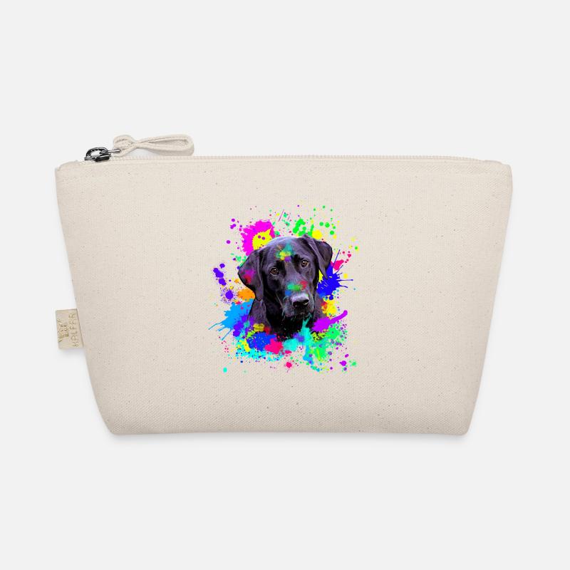 Cute Black Labrador Dog Organic Pouch