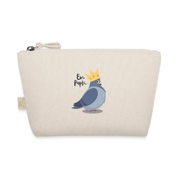 Freche Taube mit Spruch "Ew, People..." Bird Nerd - Bio-Täschchen - Natur - Vorne