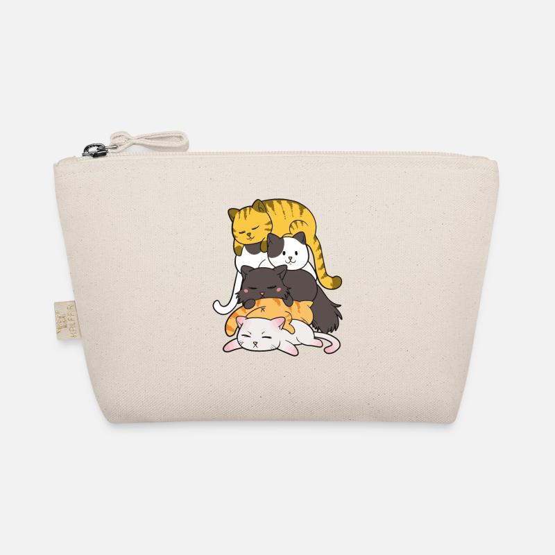 Cute Kitty Stack Anime Cats Kawaii Cat Organic Pouch