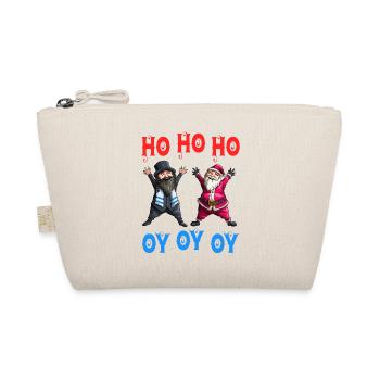 Ho Ho Ho Oy Oy Oy Lustige Weihnachten Santa Hanukkah J. - Bio-Täschchen - Natur - Vorne