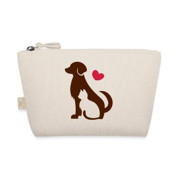 Chien avec chat - amis pour toujours - chat et chien - Trousse biologique - nature - Devant