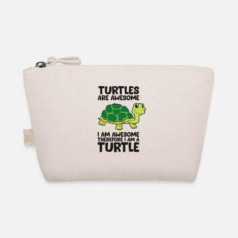 Funny Turtles Are Awesome I'm Awesome Therefore Organic Pouch