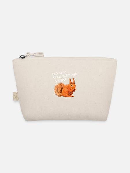 Écureuil drôle disant - Trousse biologique - nature - Devant