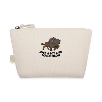 Just a Boy Who Loves Bison - Organic Pouch - nature - Front