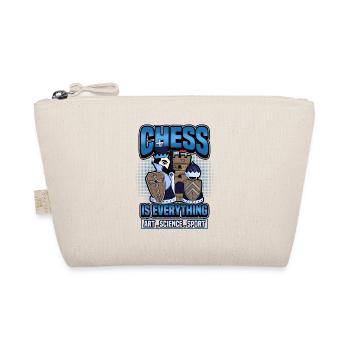 Chess Checkmate Funny Board Game Gift - Organic Pouch - nature - Front