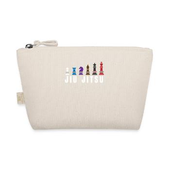 Jiu Jitsu Gift Training Like Chess for BJJ Grappli - Organic Pouch - nature - Front