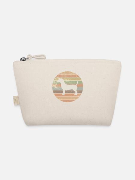 Jack Russel Terrier Hund Haustier Retro Geschenk - Bio-Täschchen - Natur