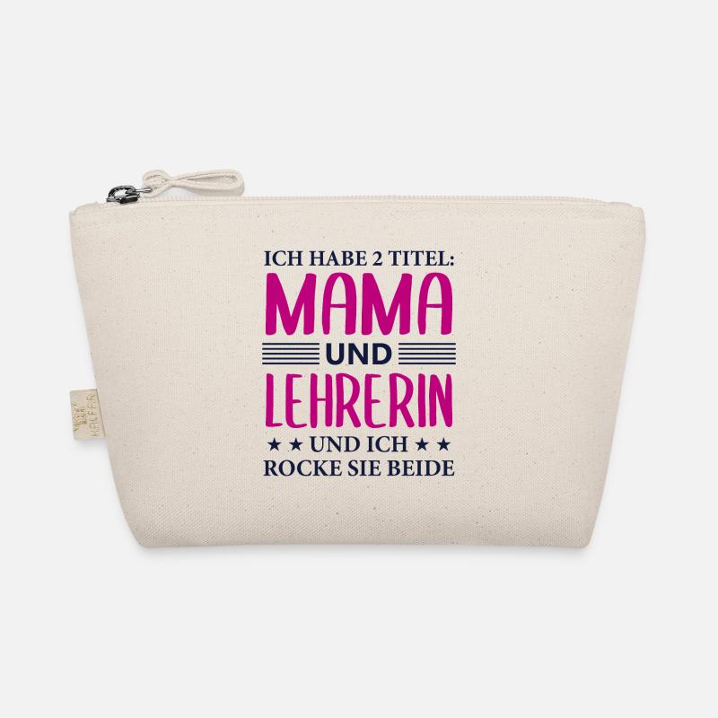 Lehrerin Mama Geschenk Mutter Lehrerin Spruch Bio-Täschchen