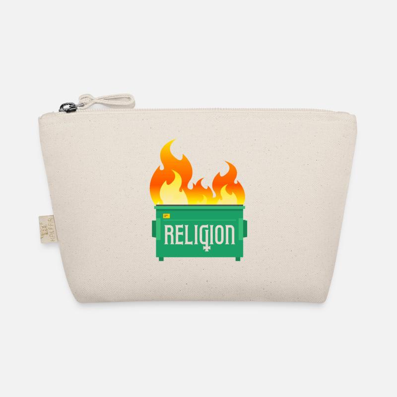 Religion Müllcontainer Feuer - Bio-Täschchen - Natur
