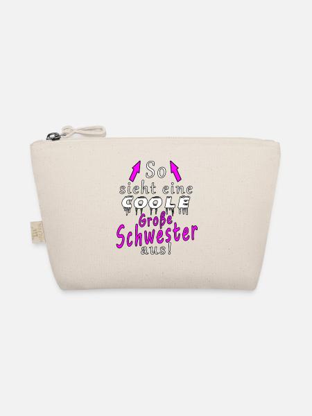 so sieht ein cooler schwester aus - Bio-Täschchen - Natur